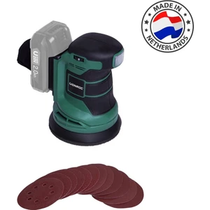 Eksantrik Zımpara – Vpower 20V (Aküsüz) - Ø125MM - Toz Torbası ve 12 Adet Zımpara Kağıdı ile