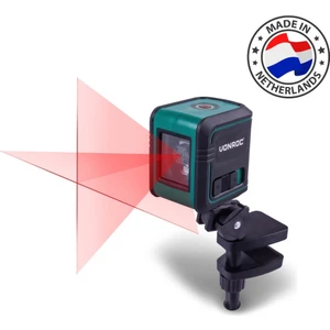 Çapraz Çizgi Lazeri – Kırmızı – Kendiliğinden Yayılan – 10 Metre – Dahil. Montaj Braketi, Saklama Çantası