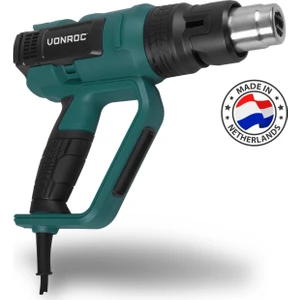 Profesyonel Sıcak Hava Tabancası - 2000W - LCD Ekran - 650 ° C - 500L / Dak