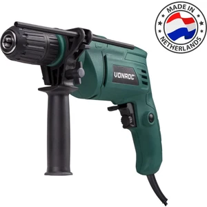 Darbeli Matkap – 500W – Anahtarsız Mandren – Dahil. Yan Tutamak, Derinlik Durdurucu ve Saklama Çantası