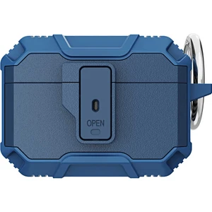 Case 4U Apple Airpods Pro Kılıf Tank Çift Katmanlı Silikon Airbag 27 Lacivert