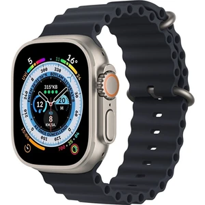M.TK Moveteck Apple Watch Uyumlu 42MM 44MM 45MM 49MM 1/2/3/4/5/6/se/7/8/ultra Silikon Kordon Ayarlı