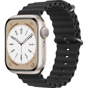 M.TK Moveteck Apple Watch Ultra 49MM Uyumlu Kordon Waterproff Ayarlanır Tokalı Silikon Kayış Bileklik
