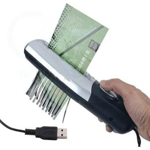 Mini Elektrikli A4 A6 Kağıt Kesici - Gri (Yurt Dışından)