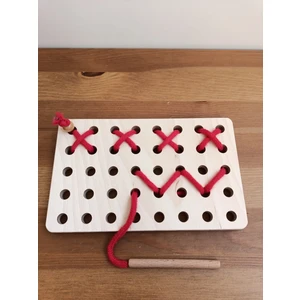 Ip Geçir Kendi Şeklini Yap Montessori Oyunu