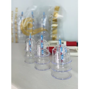 6 cm 100 Adet Hacamat Kupası & 1 Adet Hacamat Pompası