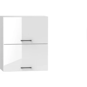 T Designo Ayda Mutfak Üst Modül  Çok Amaçlı Dolap 60 cm  2 Katlı- Beyaz