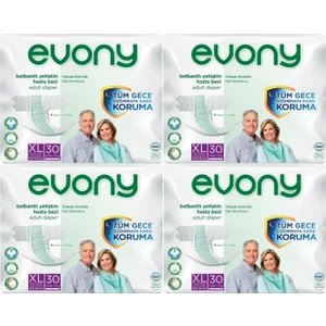 Hasta Bezi Yetişkin Bel Bantlı Tekstil Yüzey Extra Large- Ekstra Büyük Boy 120 Adet (4Pk*30)