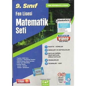 Çap Yayınları 9 Sınıf Matematik Seti Fen Lisesi
