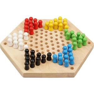 Ahşap Altıgen Çin Daması