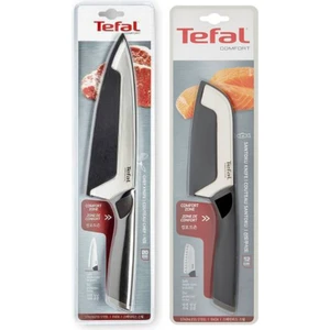 Knife Comfort Zone Şef Bıçağı 20 cm + Tefal K22136 Comfort Kapaklı Santoku Bıçağı 12 cm