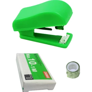 Emach Dizayn Mini Zımba Bant Zımba Teli 3'lü Set Kırmızı 3,8 cm