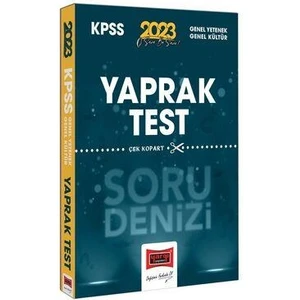 Yargı Yayınevi KPSS 2023 Genel Yetenek Genel Kültür  Soru Denizi Çek Kopart Yaprak Test