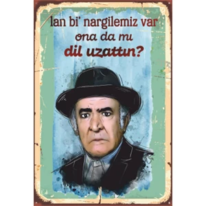 Hayat Poster Yeşilçam Replikler Ali Şen Retro Ahşap Poster