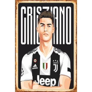 Hayat Poster Ronaldo Retro Ahşap Poster