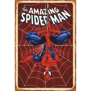 Hayat Poster Spiderman Süper Kahramanlar Retro Ahşap Poster