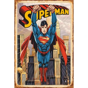 Hayat Poster Superman Süper Kahramanlar Retro Ahşap Poster