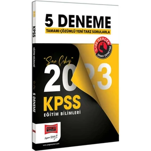 KPSS 2023 Eğitim Bilimleri 5 Adet Çözümlü Deneme Sınavı Mesleki Hazırlık Yargı Yayınevi