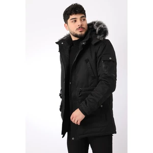 Stil Kombin King İçi Kürklü Kapşonlu Mont & Kaban