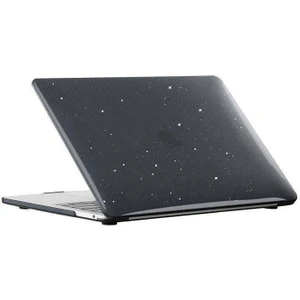 Macbook Air 13.6 2022 A2681 Uyumlu M2 - A3113 M3 Çipli Parlak Kristal Simli Şeffaf Kılıf Hardcase