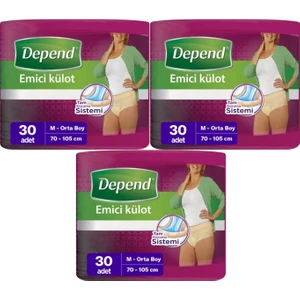 Emici Külot Hasta Bezi Medium - Orta Kadın 90 Adet (3pk*30)