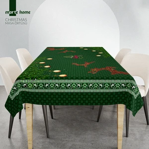 Marte Home Yılbaşı & Christmas Desen Baskılı Dekoratif Masa Örtüsü
