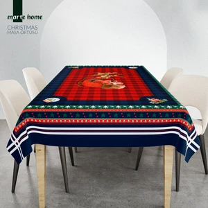 Marte Home Yılbaşı & Christmas Desen Baskılı Dekoratif Masa Örtüsü