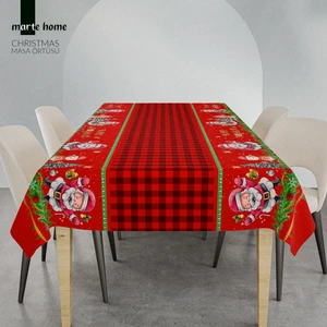 Marte Home Yılbaşı & Christmas Desen Baskılı Dekoratif Masa Örtüsü