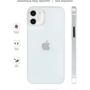 Kip GSM Iphone 12 Mat Kılıf, Pürüzsüz Sararmaz Ultra Ince
