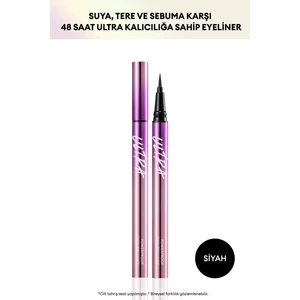 Su , Ter ve Yağa Dayanıklı , 48 Saate Kadar Kalıcı Eyeliner Ultra Powerproof Thin Pen Liner (Black)