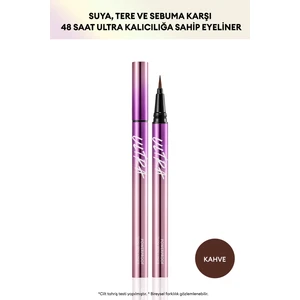 Su , Ter ve Yağlanmaya Dayanıklı , 48 Saate Kadar Kalıcı  Ultra Powerproof Thin Pen Liner (Brown)