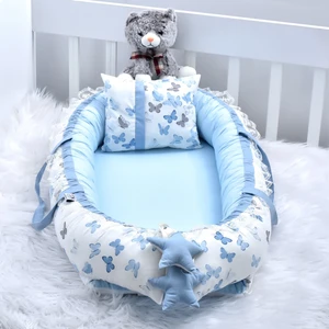 Kelebek Serisi Mavi Kelebek Mavi Kombin Babynest