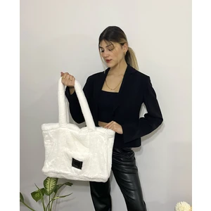 Peluş Çanta 2025 Sonbahar Kış Sezonu Yeni Moda Çok Şık Trend Yumuşacık Omuz Çantası