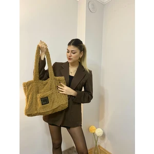 Peluş Çanta 2025 Sonbahar Kış Sezonu Yeni Moda Çok Şık Trend Yumuşacık Omuz Çantası