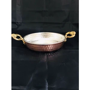 Bakır Dövme Kalın Tava/sahan 19CM