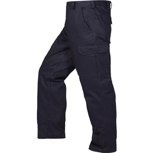Erkek Kargo Cepli Siyah Keten Pantolon