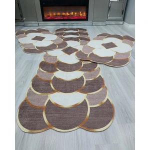 Allgelsin Yatak Odası Halısı Seti 3 'lü Yatak Odası Halı Takımı 2 Adet 80X150 1 Adet 80X300 cm Halı Seti 