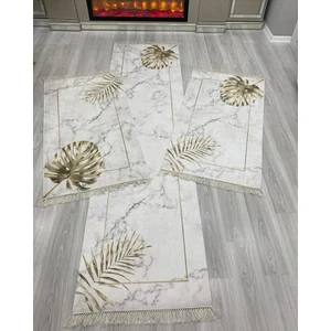 Allgelsin Yatak Odası Halısı Seti 3 'lü Yatak Odası Halı Takımı 2 Adet 80X150 1 Adet 80X300 cm Halı Seti 