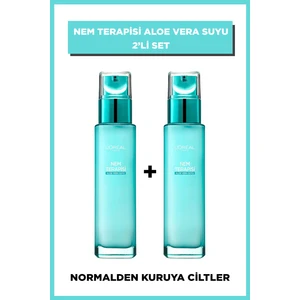 L'Oréal Paris Loreal Nem Terapisi Aloe Vera Suyu 2'li Set Normalden Kuruya Ciltler