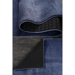Bonny Home Relax Lacivert Yumuşak Halı Kaymaz Taban Kesme Yıkanabilir Yolluk