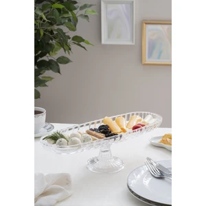 Cam Ayaklı Balık Model Kayık Tabak