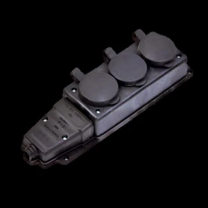 4004 Kauçuk 1x16 3 Lü Grup Priz