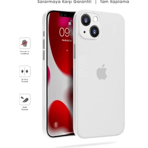 Kip GSM Apple iPhone 13 Mini Mat Kılıf, Pürüzsüz Sararmaz Ultra Ince