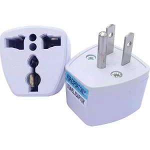 Evrensel Üç Pinli Priz Adaptörü Abd Standardı Dönüştürücü Fiş