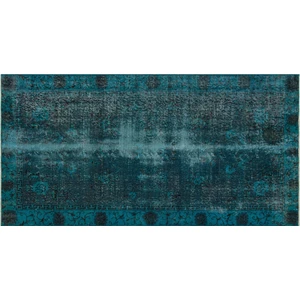 Sempati Halı Klasık Modern Vintage Eskıtme El Dokuma Halı  107 X 202 Cm 9570