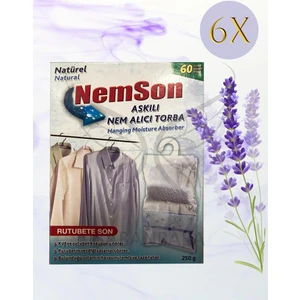 Askılı Nem Alıcı Lavanta 250 gr 6 Adet