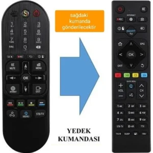Ata Elektronik Sunny Axen Hi-Level Smart LED Tv Dokunmatik Yerine Tuşlu Uyacak Kumandası
