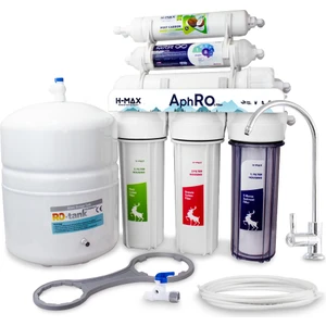 H-MAX Reverse Osmosis System Aphro 6 Filtreli Lg Membranlı 9 Litre Çelik Tanklı Açık Kasa Su Arıtma Cihazı - 0025