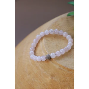 Pembe Kuvars Taşı Bileklik