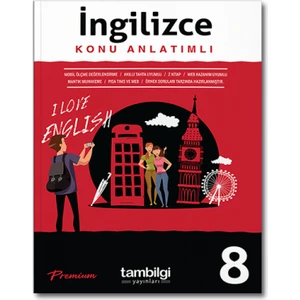 Tambilgi Yayınları 8. Sınıf LGS Ingilizce Konu Anlatımlı Premium Serisi 1022